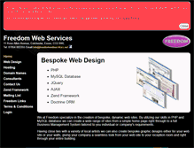 Tablet Screenshot of freedomwebservices.net